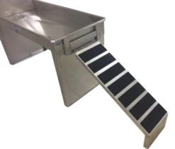 Groomer's Best Stainless Steel In-Line Dog Grooming Bath Tub ADA Compliant -Andisies Zone ADA In Line Ramp