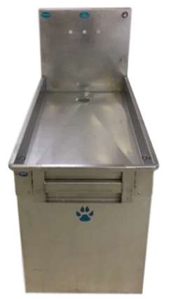 Groomer's Best Stainless Steel In-Line Dog Grooming Bath Tub ADA Compliant -Andisies Zone ADA In Line Straight