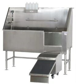 Aqua Quest Stainless Steel Walk-In Dog Grooming Bath Tub 60"