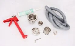 Aeolus Deluxe Stainless Steel Grooming Bathtub With Stairs -Andisies Zone BTS 130T Deluxe Stainless Steel Bathtub with stainless steel stairs drainage package for grooming bathtub