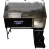 Groomer's Best Stainless Steel Elite Dog Grooming Bath Tub W/ Steps 2 Groomer's Best Stainless Steel Elite Dog Grooming Bath Tub W/ Steps -Andisies Zone GB58EL BlackSO