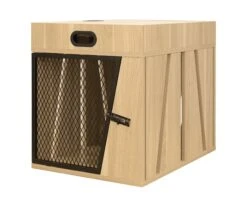 Lucky Kennels Penny Pet Crate, Modern Dog Crate, Designer Cat Crate, Geometric Wooden Pet Crate, Cozy Pet House With Side Table, Storage Compartment For Leashes, Treats, Beds 14 Lucky Kennels Penny Pet Crate, Modern Dog Crate, Designer Cat Crate, Geometric Wooden Pet Crate, Cozy Pet House With Side Table, Storage Compartment For Leashes, Treats, Beds -Andisies Zone PennyPetCrate2