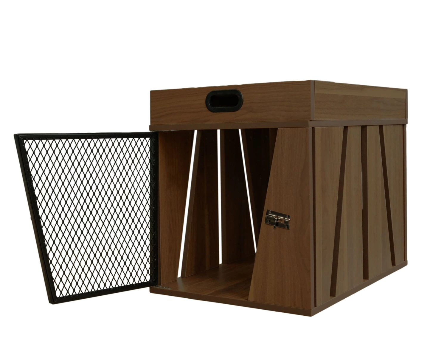Lucky Kennels Penny Pet Crate, Modern Dog Crate, Designer Cat Crate, Geometric Wooden Pet Crate, Cozy Pet House With Side Table, Storage Compartment For Leashes, Treats, Beds 12 Lucky Kennels Penny Pet Crate, Modern Dog Crate, Designer Cat Crate, Geometric Wooden Pet Crate, Cozy Pet House With Side Table, Storage Compartment For Leashes, Treats, Beds - Image 10