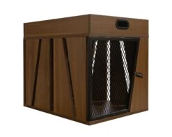 Lucky Kennels Penny Pet Crate, Modern Dog Crate, Designer Cat Crate, Geometric Wooden Pet Crate, Cozy Pet House With Side Table, Storage Compartment For Leashes, Treats, Beds 23 Lucky Kennels Penny Pet Crate, Modern Dog Crate, Designer Cat Crate, Geometric Wooden Pet Crate, Cozy Pet House With Side Table, Storage Compartment For Leashes, Treats, Beds -Andisies Zone Penny WlntPerspective