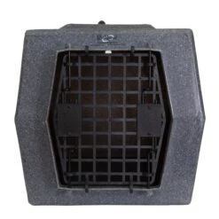 Ruff Land Kennel Single Front Door Dog Crate -Andisies Zone Small gray front