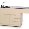 Multipurpose 60″ Bi-Level Wet Table With Cabinet And Drawers -Andisies Zone TWC 950 60