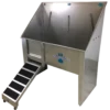 Groomer's Best Stainless Steel Walk-Through Grooming Bath Tub -Andisies Zone Walk Through RH Ramp Out