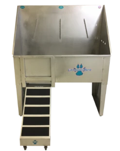 Groomer's Best Stainless Steel Walk-Through Grooming Bath Tub -Andisies Zone Walk Through Straight 1