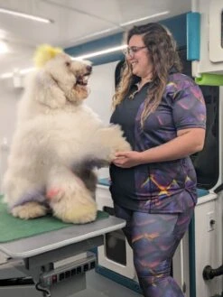 Loyalty Pet Products Special Edition Designed Quarter Zip Smocks W/ FuRResist -Andisies Zone Winter Is Coming 3