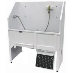 Edemco 48" Elite Powder Coated Steel Dog Grooming Bath Tub **Lead Time Applies -Andisies Zone bath tubs edemco 48 elite powder coated steel dog grooming bath tub 2