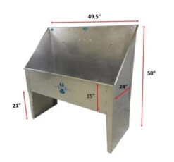 Groomer's Best Stainless Steel Dog Grooming Bath Tub -Andisies Zone bath tubs groomer s best stainless steel dog grooming bath tub 9