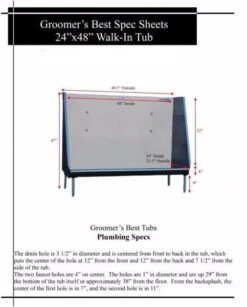 Groomer's Best Stainless Steel Elite Walk-In Dog Grooming Bath Tub 25 Groomer's Best Stainless Steel Elite Walk-In Dog Grooming Bath Tub -Andisies Zone bath tubs groomer s best stainless steel elite walk in dog grooming bath tub 6