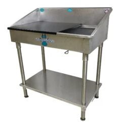 Groomer's Best Stainless Steel Shallow Utility Sink For Grooming And Veterinary Professionals