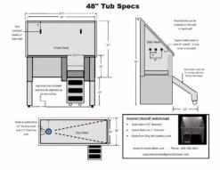 Groomer's Best Stainless Steel Walk-Through Grooming Bath Tub -Andisies Zone bath tubs groomer s best stainless steel walk through dog grooming bath tub 14