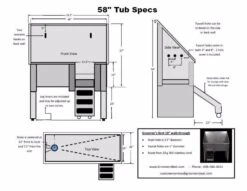 Groomer's Best Stainless Steel Walk-Through Grooming Bath Tub -Andisies Zone bath tubs groomer s best stainless steel walk through dog grooming bath tub 15