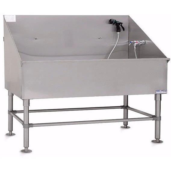 Stainless Steel Classic Dog Grooming Bath Tub 60" 3 Stainless Steel Classic Dog Grooming Bath Tub 60" - Image 2