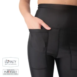 Loyalty Pet Products Black Fur Resistant Leggings -Andisies Zone capri pocket