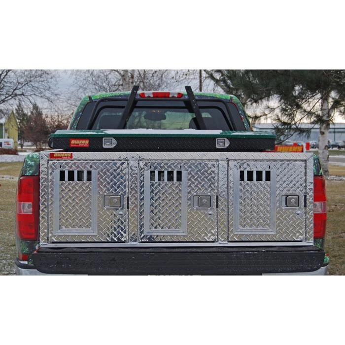 Owens - Aluminum Dog Box For Trucks (Triple) 3 Owens - Aluminum Dog Box For Trucks (Triple)