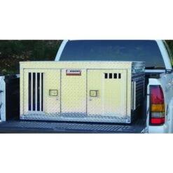 Owens All Seasons Aluminum Double Dog Box -Andisies Zone dog box owens hunter all seasons aluminum double dog box 5