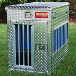 Owens All Seasons Aluminum Single Dog Box -Andisies Zone dog box owens hunter all seasons aluminum single dog box 2