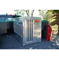 Owens All Seasons Aluminum Single Dog Box -Andisies Zone dog box owens hunter all seasons aluminum single dog box 4