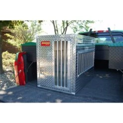 Owens All Seasons Aluminum Single Dog Box -Andisies Zone dog box owens hunter all seasons aluminum single dog box 5
