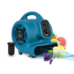 XPOWER P-260NT Freshen Aire 1/5 HP 800 CFM 4 Speed Scented Mini Mighty Air Mover, Dryer, Blower W/ Ionizer And Timer -Andisies Zone dryers xpower p 260nt freshen aire 1 5 hp 800 cfm 4 speed scented mini mighty air mover dryer blower w ionizer and timer 6