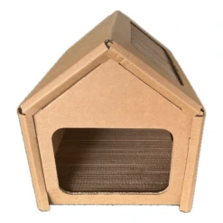 B Pet Eco-Friendly Cardboard Dog House W/Plush Bed! Indoor, Modern Crate Alt., Sustainable Shelter. Small/Med Dogs. Easy Assembly -Andisies Zone medium house 4b55d1fc ca58 406f 8279 14136814d783