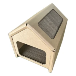 B Pet Eco-Friendly Cardboard Dog House W/Plush Bed! Indoor, Modern Crate Alt., Sustainable Shelter. Small/Med Dogs. Easy Assembly -Andisies Zone small house 1