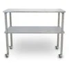 Groomer's Best Stainless Steel Veterinary Mobile Utility Table With Shelf -Andisies Zone veterinary tables vet s best stainless steel veterinary mobile utility table with shelf 1