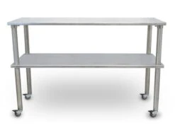 Groomer's Best Stainless Steel Veterinary Mobile Utility Table With Shelf -Andisies Zone veterinary tables vet s best stainless steel veterinary mobile utility table with shelf 2