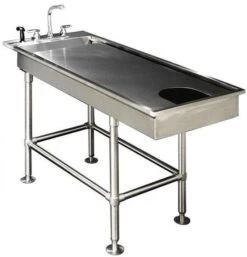All Stainless Steel Single Level Veterinary Wet Table