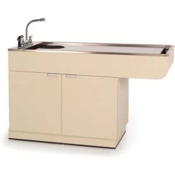 Veterinary Wet Table Stainless Steel Top & Storage | Multi Purpose | TWC-800-48 - Single Level