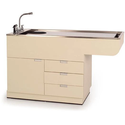 Veterinary Wet Table Stainless Steel Top & Storage | Multi Purpose | TWC-950-60 - Bi-Level 3 Veterinary Wet Table Stainless Steel Top & Storage | Multi Purpose | TWC-950-60 - Bi-Level